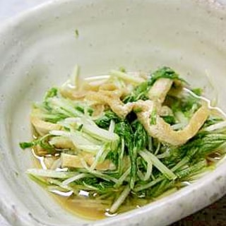 電子レンジで簡単『水菜の煮びたし』